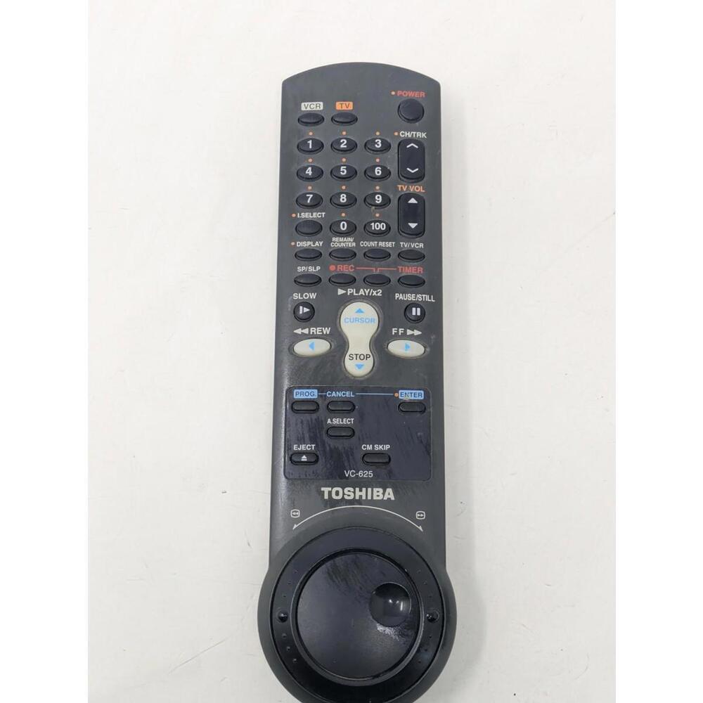 Toshiba VC-625 VCR Remote Control W625C, W625CF, W627, W625